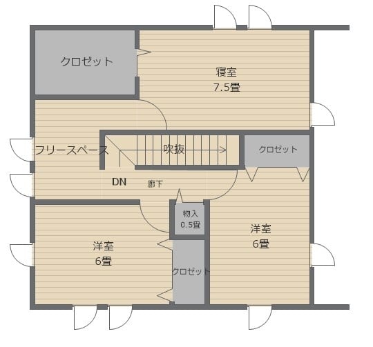 2floor plan4. プライバシーを大切に