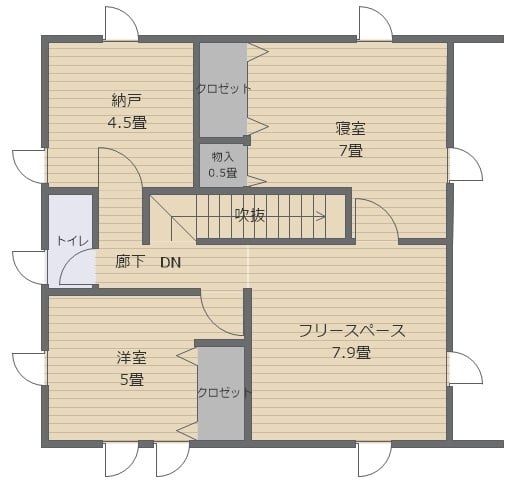 2floor plan2. たっぷり収納